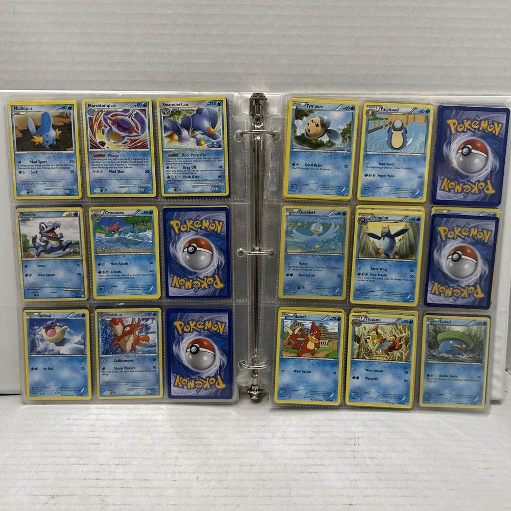 Pokemon Binder Lot Collection Of 199 Cards Illustration Rares Full Arts, Basics